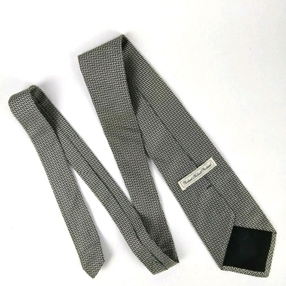 Robert Talbott Protocol Silk Neck Tie Silver - Picture 1 of 3
